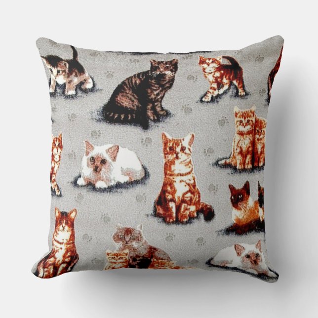 Coussin Adopter Un Chat D'Abri Pour Animaux (Recto)