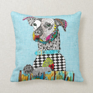 Coussin Adoption de chien mignon et coloré Jeu d'oreiller