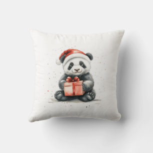 Coussin Adorable Animal Noël série bébé Panda Ours