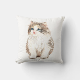 Coussin Adorable Chat Chaton Amoureux des Chats