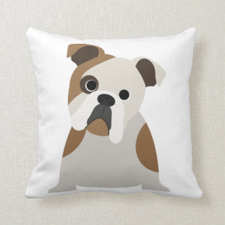Coussin adorable de chiot d'amant de bouledogue