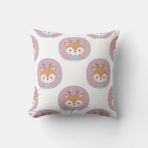 Coussin Adorable Deer Portrait Motif