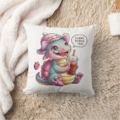 Coussin Adorable dragon de dessin : Cosy, Kawaii Vibes (Couverture)