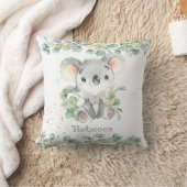 Coussin Adorable Kala Eucalyptus Leafy Girl Boy Nursery (Couverture)