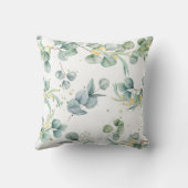 Coussin Adorable Kala Eucalyptus Leafy Girl Boy Nursery (Verso)