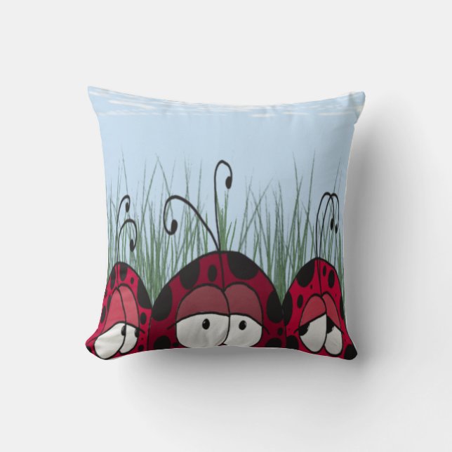 Coussin adorable Ladybugs (Recto)