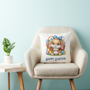 Coussin Adorable Lapin de Pâques