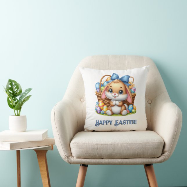 Coussin Adorable Lapin de Pâques (Chaise)