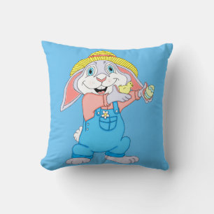 Coussin Adorable Lapin Garçon de Pâques