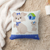 Coussin Adorable mignonne maman chien avec chiot (Couverture)