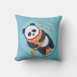 Coussin adorable panda besoin appel matinal