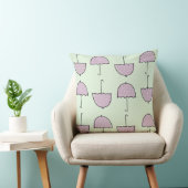 Coussin Adorable parapluie motif violet et vert enfants (Chaise)