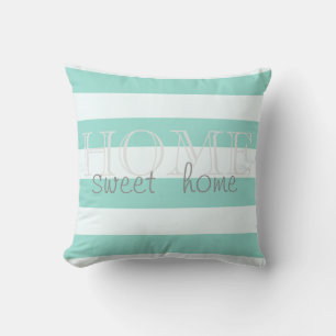 Coussin Adorable rayures modernes, Maison douce maison