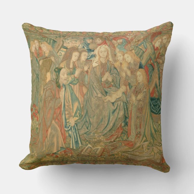 Coussin Adoration de l'enfant du Christ (tapisserie) (Recto)