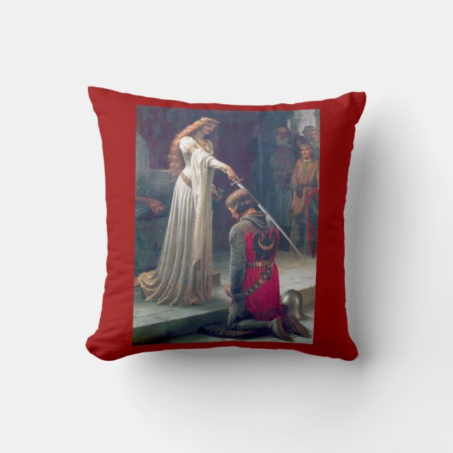 Coussin Adoubé dans le château médiéval (Recto)