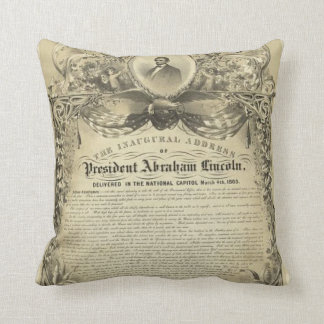 Coussin Adresse inaugurale de Lincoln d'abe de président