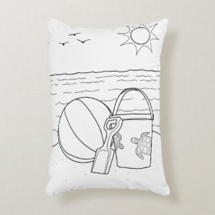 Coussin adulte de coloration de jouets de plage
