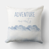 Coussin Adventure Attend Winter Nursery Kids Salle Décor (Recto)