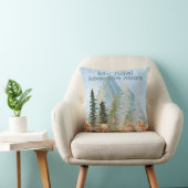 Coussin Adventure Awaits Personalized Woodland Animal Gift (Chaise)