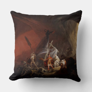 Coussin Aeneas et Sibyl Old Masters Reproduction