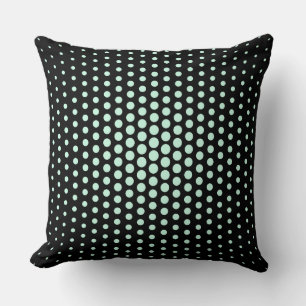 Coussin Aero Blue Techno Dots Moderne Noir
