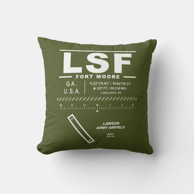 Coussin Aérodrome de l'armée de Lawson LSF (Recto)