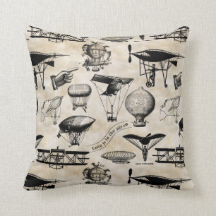 Coussin Aéronef vintage ID913