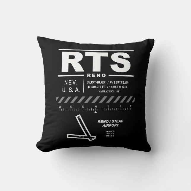 Coussin Aéroport Reno Stead RTS (Recto)