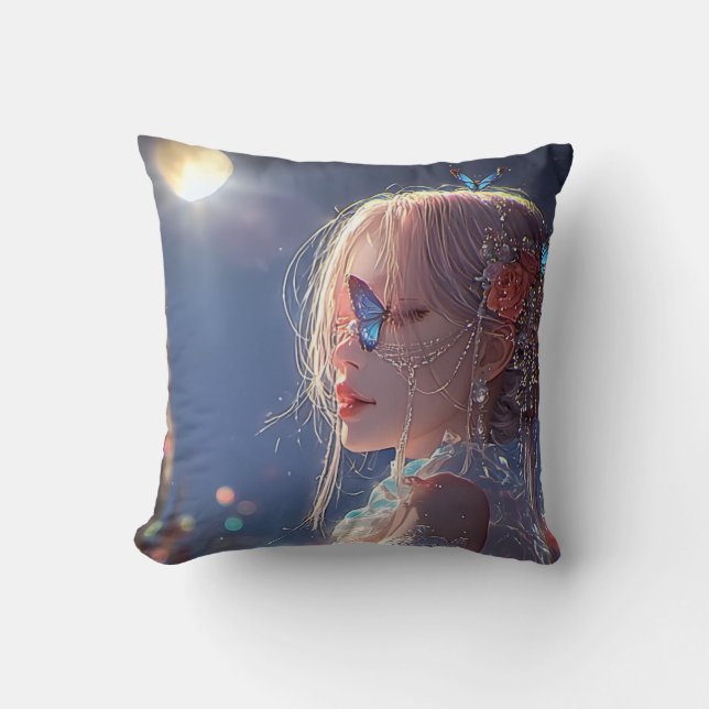 Coussin Aesthetic / Dark Fantasy Girl (Recto)