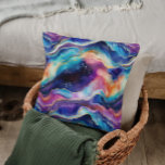 Coussin Aesthétique coloré arc-en-ciel agate texture parti<br><div class="desc">Aesthétique,  coloré arc-en-ciel agate texture parties scintillant arrière - plan moderne.</div>