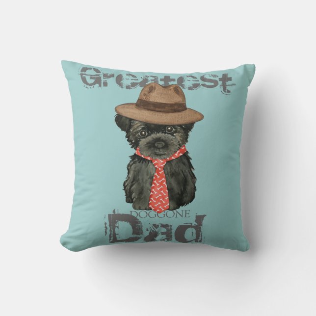 Coussin Affenpinscher Papa (Recto)