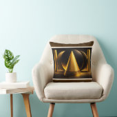 Coussin Affiche Abstraite Géométrique – Design Moderne Vib (Chaise)