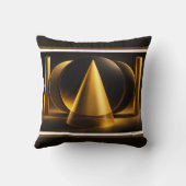 Coussin Affiche Abstraite Géométrique – Design Moderne Vib (Verso)