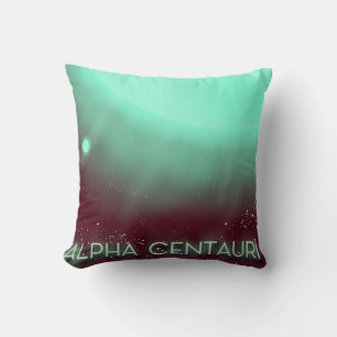 Coussin Affiche d'art spatial Alpha Centauri