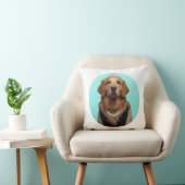 Coussin Affiche de petit-déjeuner Chic Classique Retriever (Chaise)