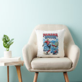 Coussin Affiche de style de squelette de football de Panam (Chaise)
