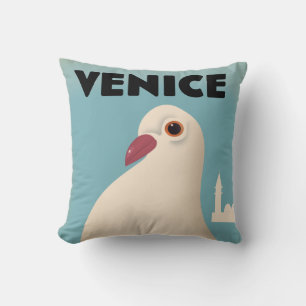 Coussin Affiche de voyage de style vintage de Londres.