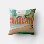 Coussin Affiche de voyage des Mariages thaïlandais (Verso)