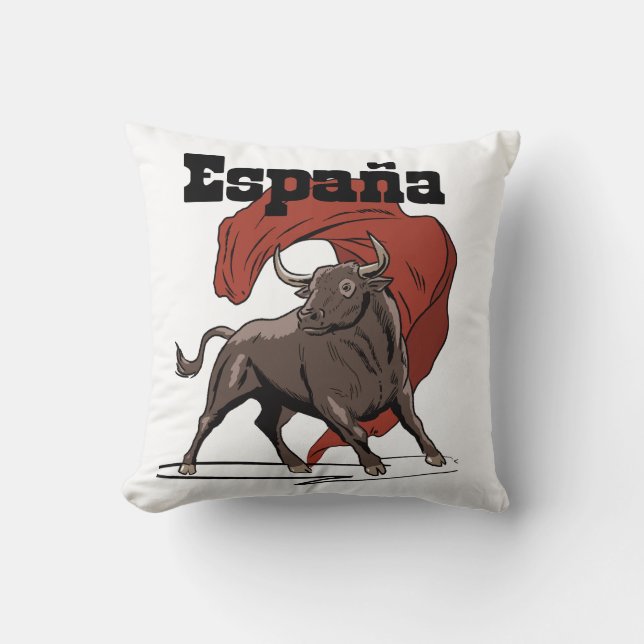 Coussin Affiche de voyage en Espagne (Recto)