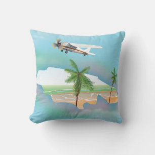 Coussin Affiche de voyage Jamaica Vintage