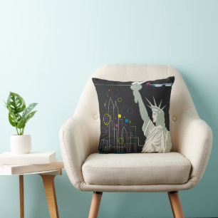 Coussin Affiche De Voyage Pour Vol Northwest Airlines