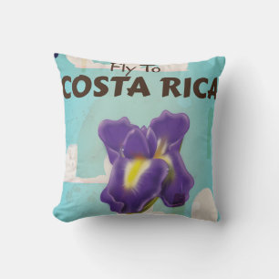 Coussin Affiche de voyage vintage Costa Rica Classic