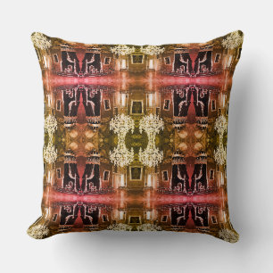 Coussin Affiche du Trône du palais du Prince de Monaco vin