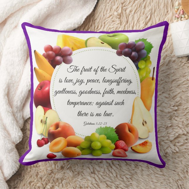 Coussin Affiche Galates 5:22-23 (Couverture)