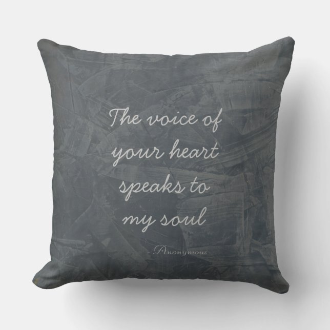 Coussin Affiche La Voix De Votre Cœur (Recto)