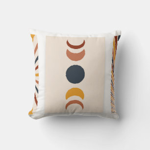 Coussin Affiches Abstraites de la lune Sun Boho