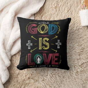 Coussin Affirmation Divine : Dieu est amour