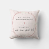 Coussin Affirmation douce de lâcher-prise (Recto)