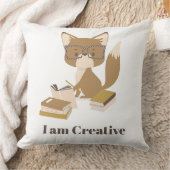 Coussin Affirmation Positive Enfants Lecture Décor (Couverture)