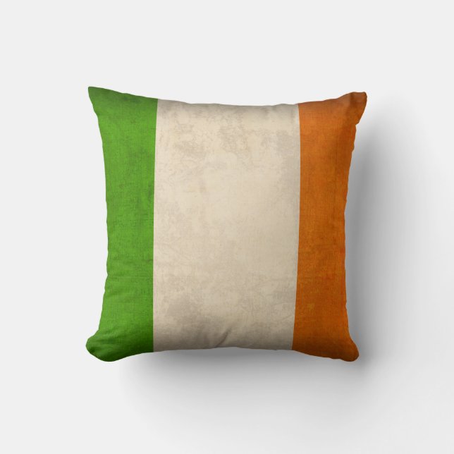Coussin affligé par drapeau de l'Irlande - (Recto)